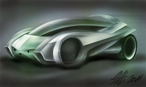 Futuristic concept vehicle desig...