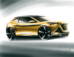 Audi SUV older concept sketch,cr...